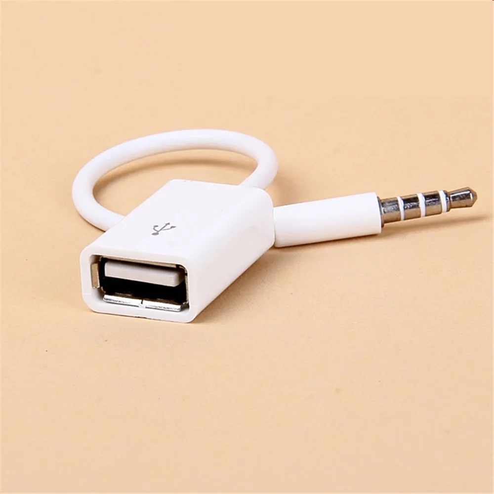 Переходник AUX 3 5 с аудиоразъемом на USB 2 0 кабель Aux для автомобильного MP3 динамика