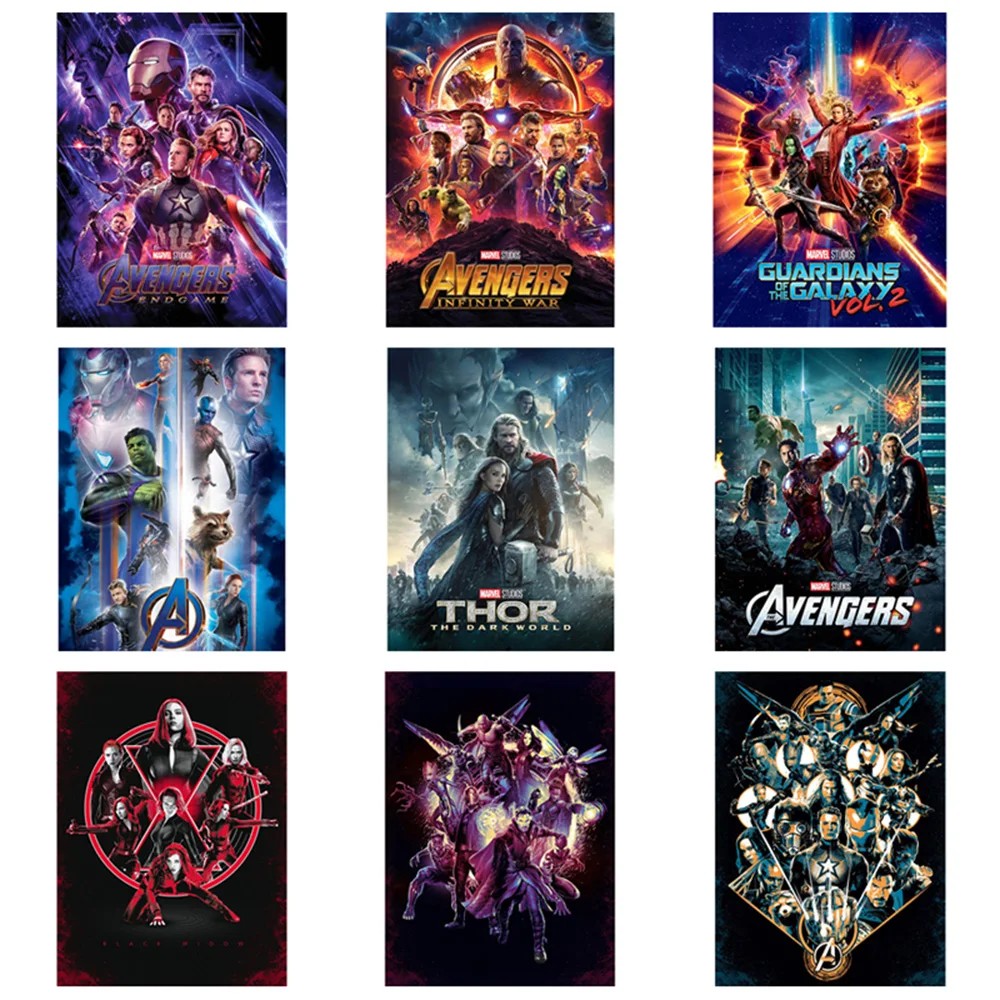 

Marvel Капитан Америка Железный человек Картина на холсте Фильм Мстители плакаты печатные настенные картины для гостиной украшение для дома