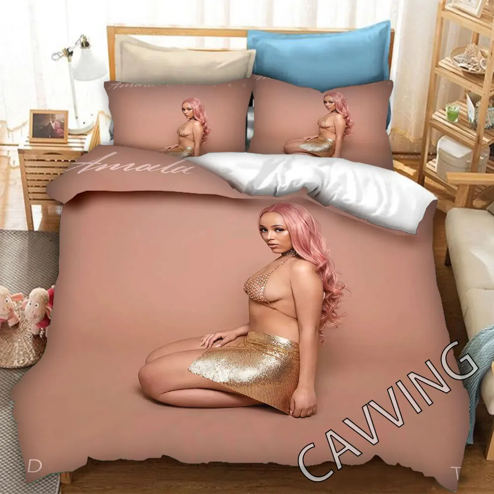 Комплект постельного белья DOJA CAT с 3D принтом пододеяльники и наволочки одеяло