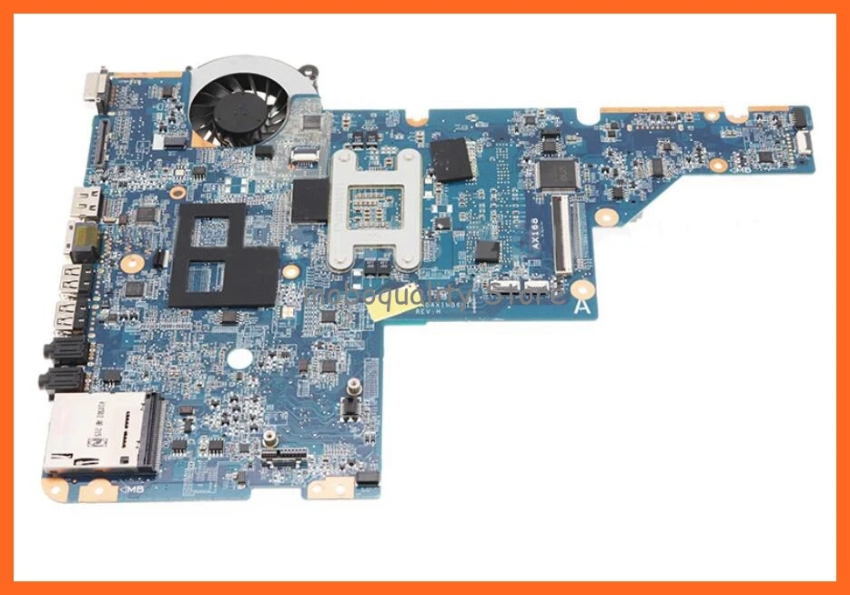 Бесплатный Процессор i3 595184-001 DA0AX1MB6H1 для HP CQ42 CQ62 G42 материнская плата I3 + радиатор