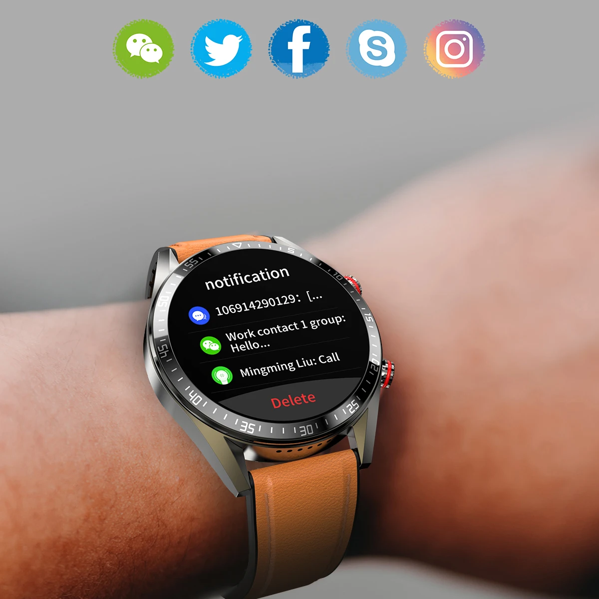 

Smart Watch Men Bluetooth Call Smartwatch Full Touch 4G Memory TWS Music Fitness Tracker Clock For IOS Android