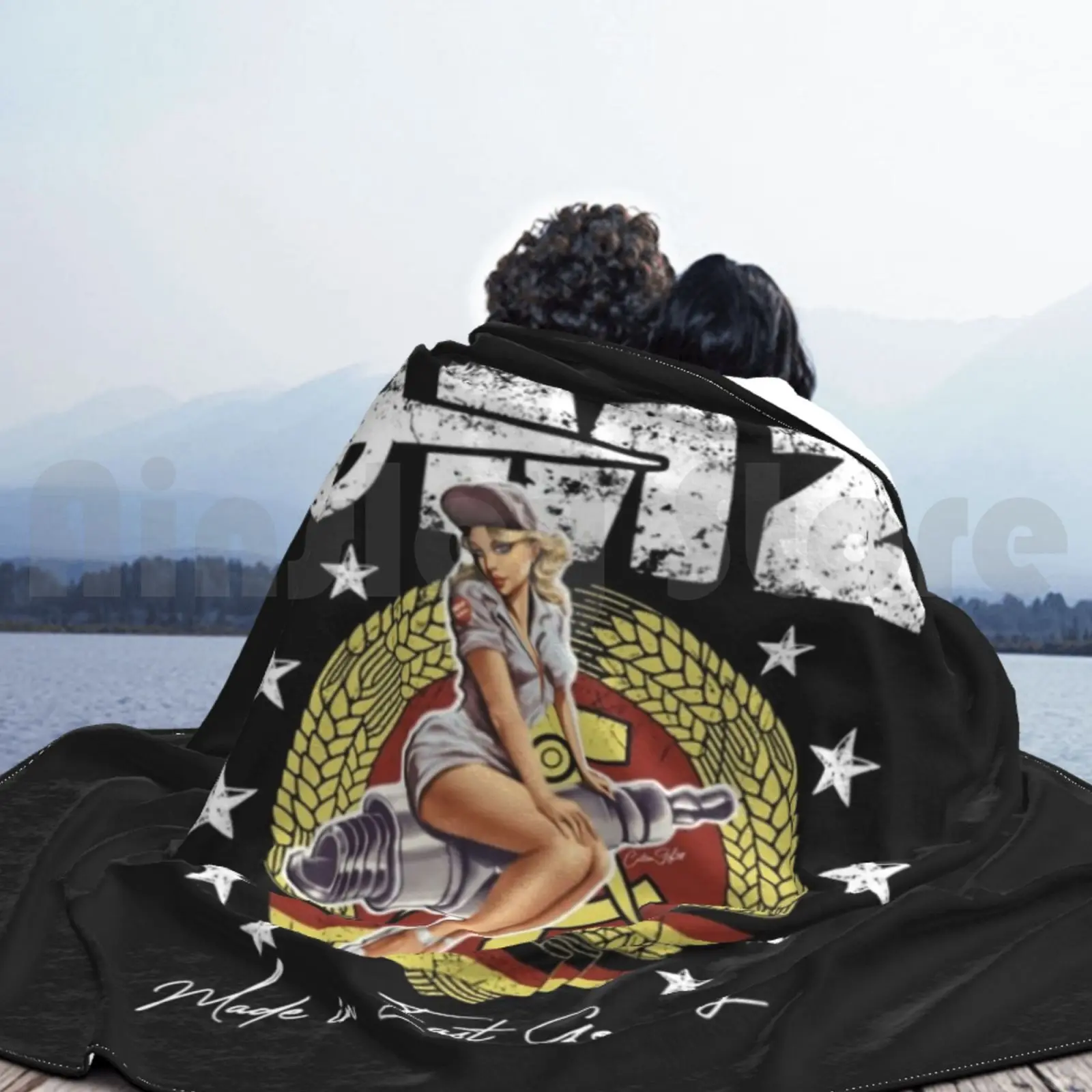 Mz-логотип мотоцикла Zschopau Ddr винтажный логотип рубашка одеяло для дивана кровати