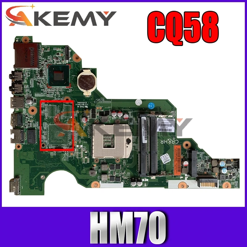 

Материнская плата AKemy для ноутбука HP Probook CQ58 650 B730 HM70, материнская плата 010170100-600-G 687702-501 687702-601 687702-001 SJTNV