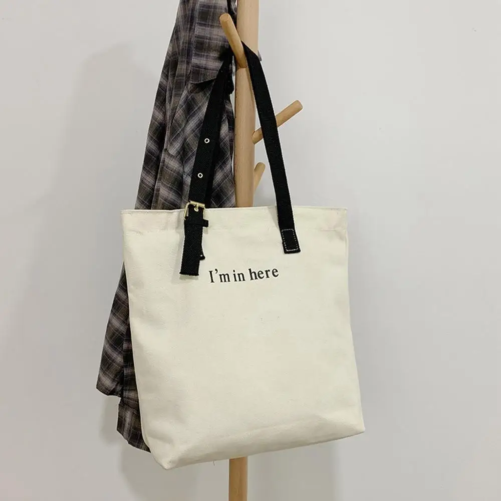 Сумка на плечо Женская холщовая саквояж большой вместимости в стиле ретро модный