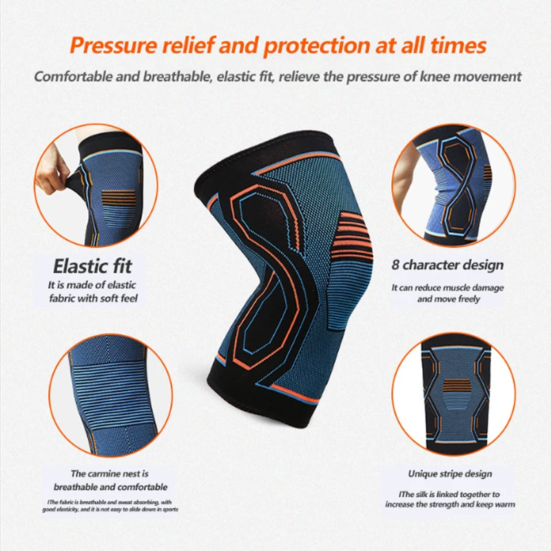 Уличные спортивные вязаные наколенники для мужчин и женщин занятий бадминтоном