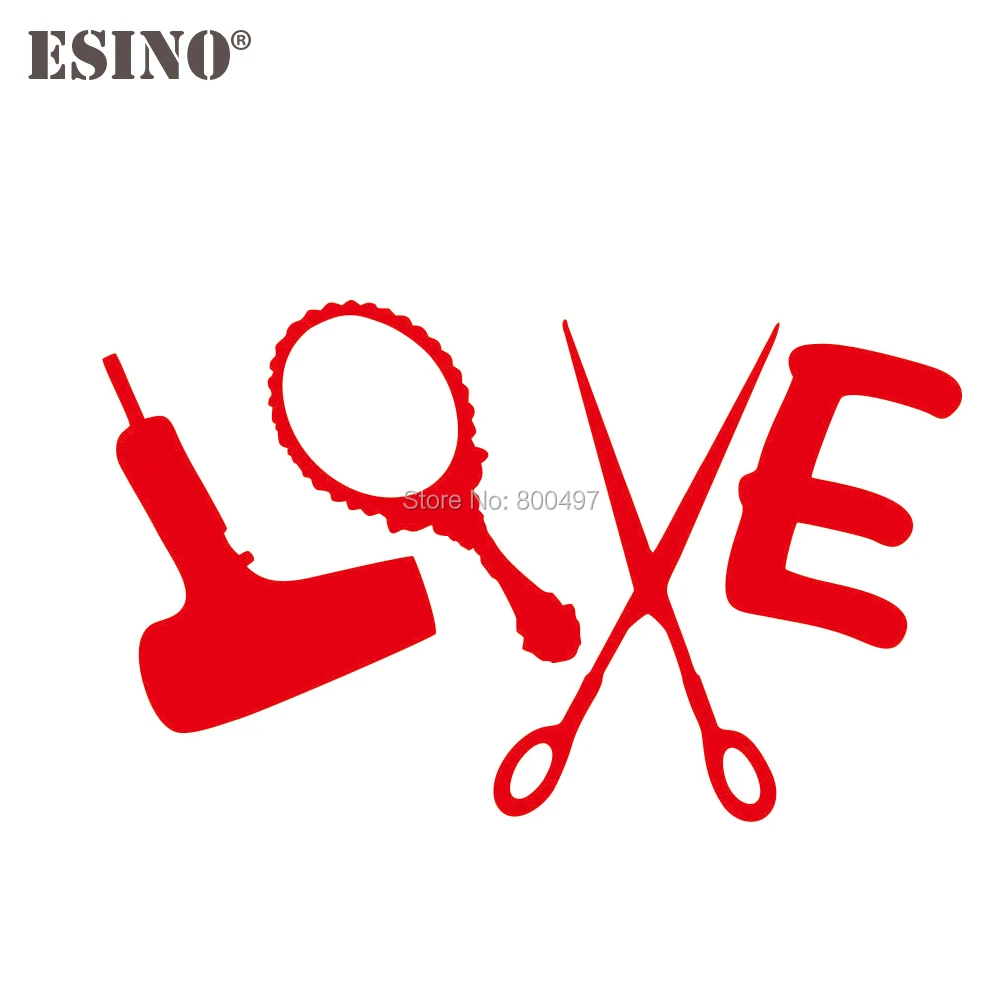 Креативный автомобильный Стайлинг любовь салоны красоты парикмахерский набор