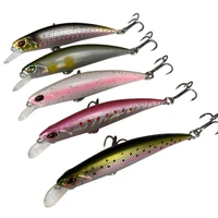 swolfy 5pcs new fishing lure 70mm 8 5g sinking minnow wobbler hard lure bass pike peche isca artificial bait tackle