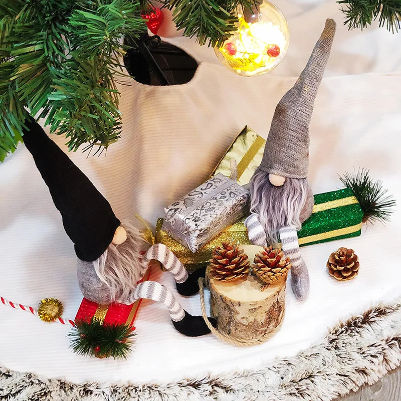 Санта Клаус визуально удлиняющие ноги Плюшевая Кукла рождественские украшения