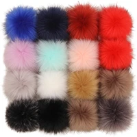 16 pieces 410cm colorful luxury fur pompom hat ball pompom fake fox fur pom pom diy clothing accessories shoes hats supplies