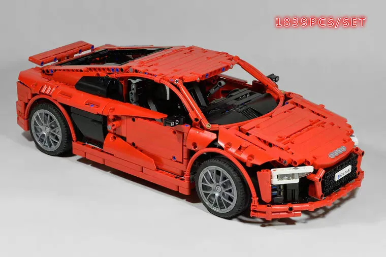 Серия MOC AUDI R8 Super Racing Car набор для моделирования строительные блоки кирпичи