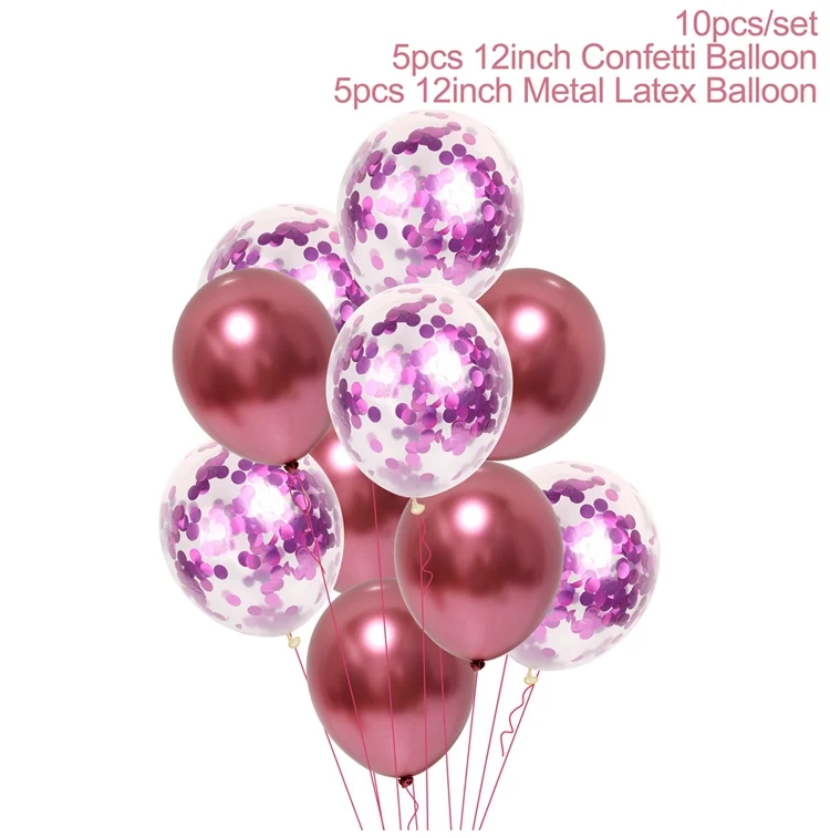 pink balloon 10pcs QIFU детская прозрачная коробка для хранения воздушных шаров, украшения для детского дня рождения, украшения для вечеринки, подарки для мальчиков девочек - Цвет: pink balloon 10pcs