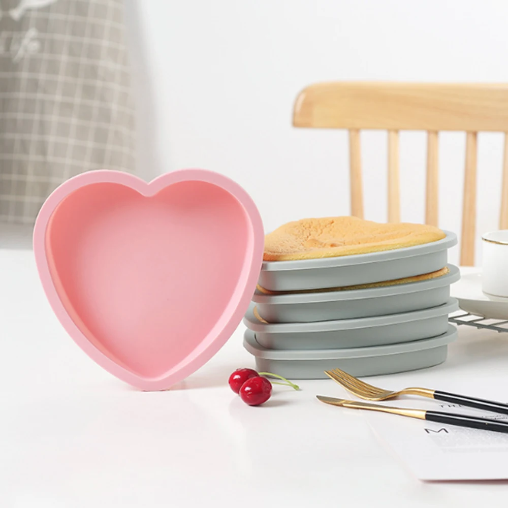 6-дюймовая силиконовая форма для выпечки торта круглая муссов хлеба поддон