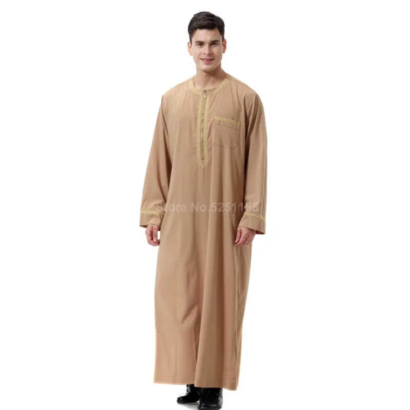 Abaya Jubba Thobe Islamic Clothing Muslim Islam Robes Dress Saudi Arabia Men Arabic Pakistan Kaftan Middle East National Costume