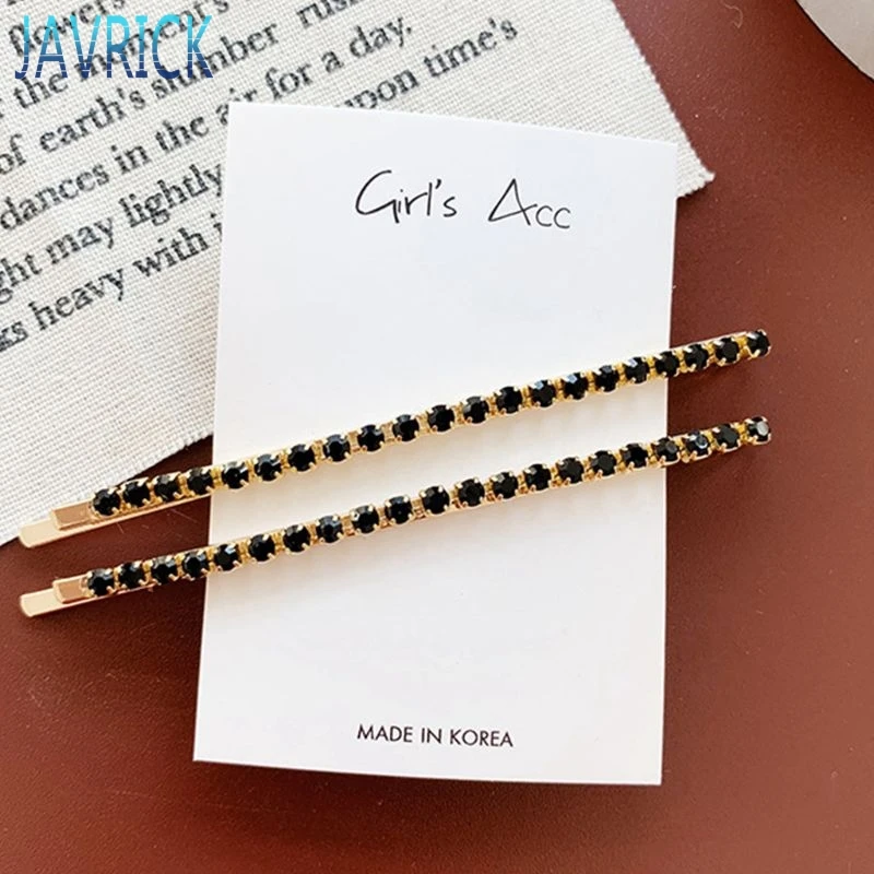 2 шт./пара Для женщин металлическая изогнутая заколки для волос Заколки Цветной