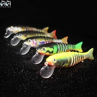 5pcsbox sinking multi jointed swimbait minnow fishing lures wobblers hard artificial bait fishing tackle for pike bass pesca