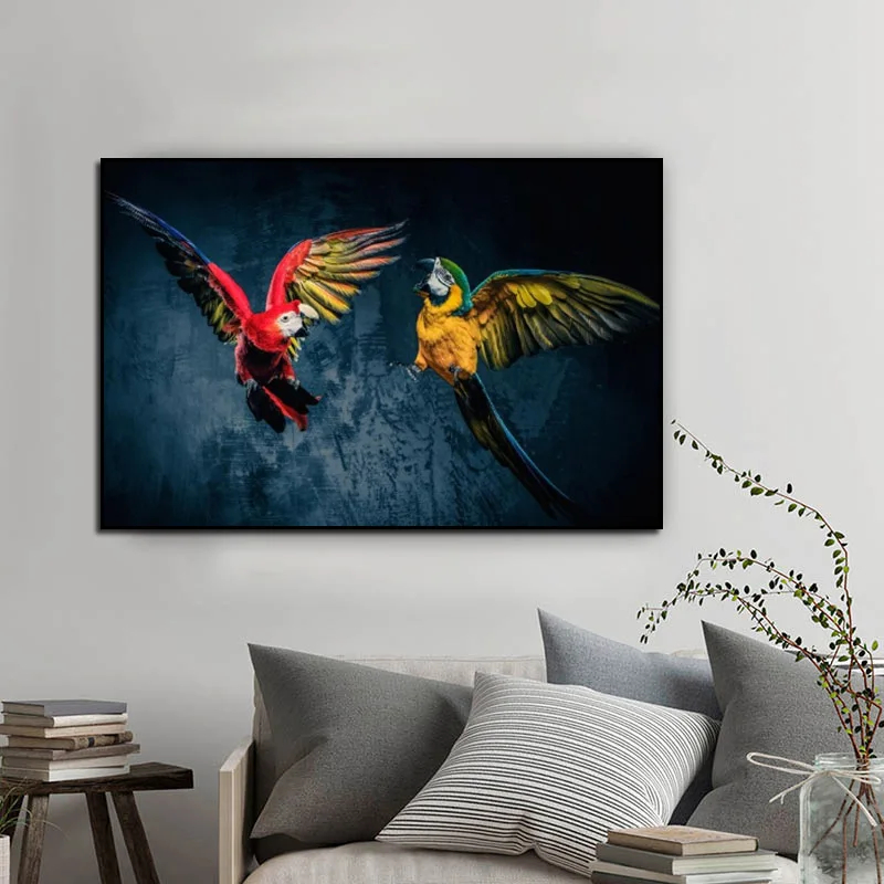 Красочная Летающая искусство стен холст живопись постер картина абстрактные