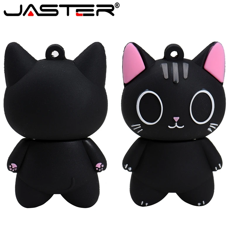 Usb флеш накопитель JASTER usb с рисунком кота 4 ГБ 8 16 32 64 128 2 0|USB флэш-накопители| |