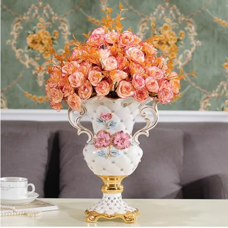 

Beautiful European fashion ceramic vase, home office restaurant bar desktop decoration wedding gift