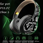 Беспроводные наушники Bluetooth 5,0, игровая гарнитура с микрофоном, стереонаушники с объемным звучанием для PS4, Xbox, ПК, Xbox One