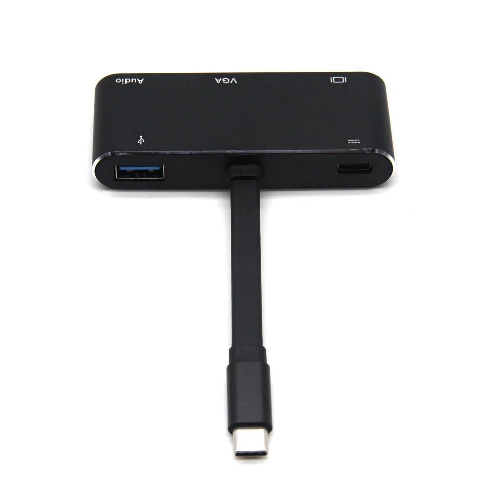 USB C к совместимому с HDMI VGA конвертер 1080P 3 0 адаптер двумя Дисплей Поддержка compat