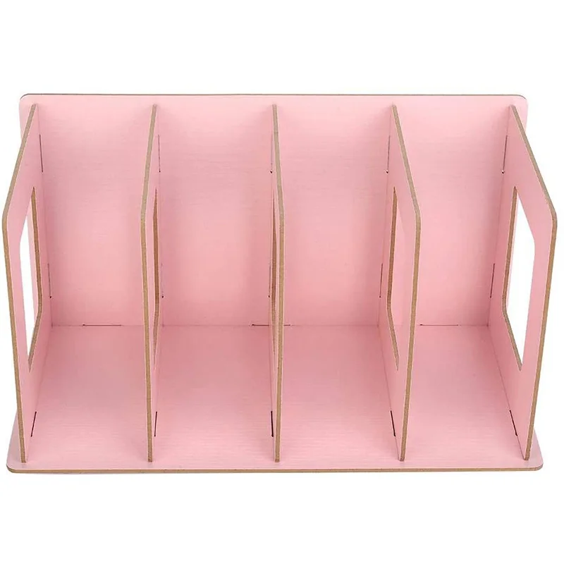 

Book Rack, Wooden DIY Desktop Bookshelf Rack Books DVD Storage azine Holder for Students Kids Adult