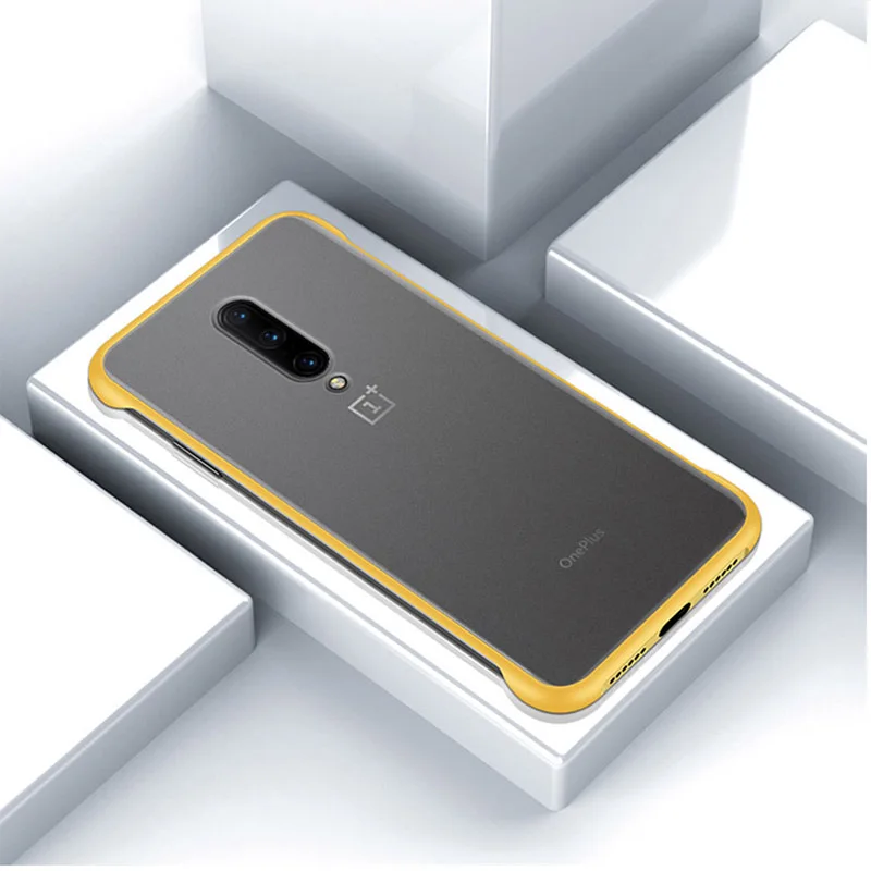 yellow SemgCeKen Бескаркасный бампер с кольцом Прозрачный чехол для oneplus 6 6t 7 pro 7pro oneplus 7 one plus ультра тонкий матовый чехол для телефона - Цвет: yellow