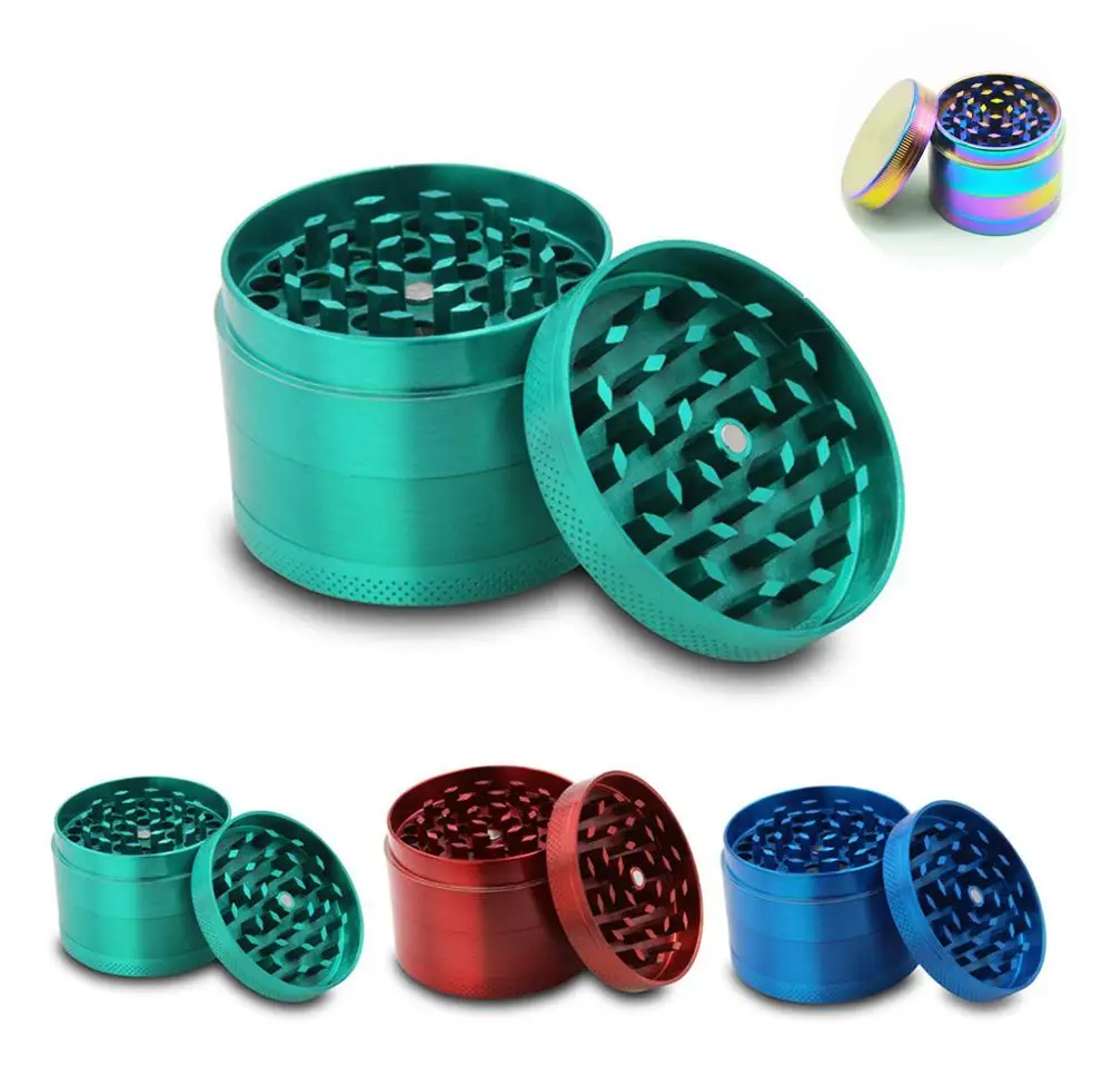 Новая 4 слойная Нержавеющая сталь пыльцы сито измельчитель табака и травы курить