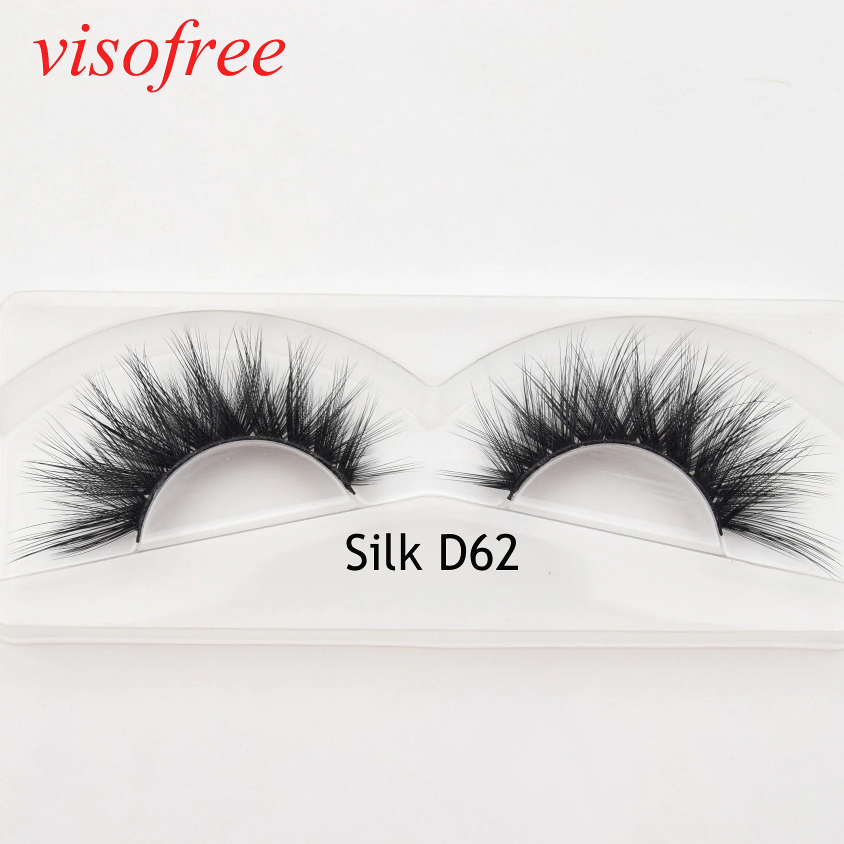 Visofree 30 Pairs/lot eyelashes wholesale hand made mink 3d hair lashes natural makeup tools Silk-D62 | Красота и здоровье