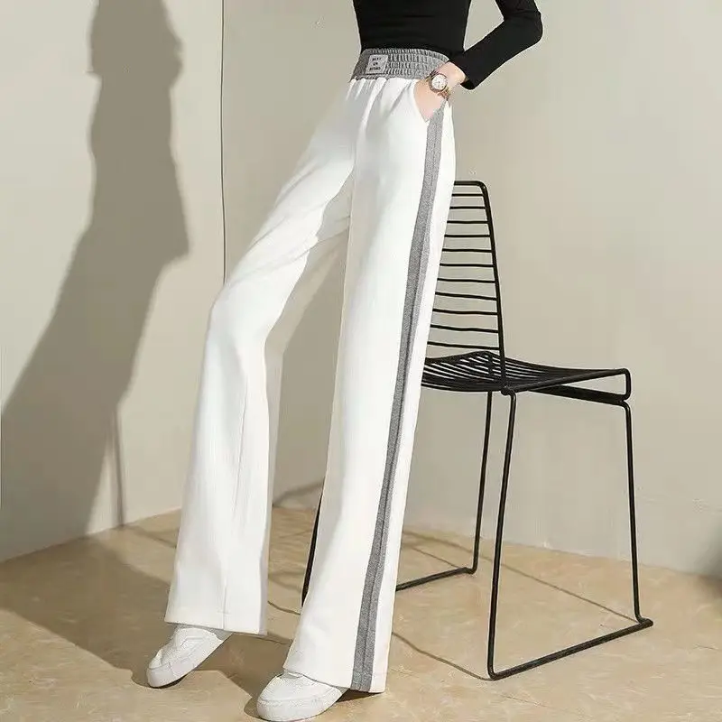 

2021 spring new wide leg leisure sports pants for women