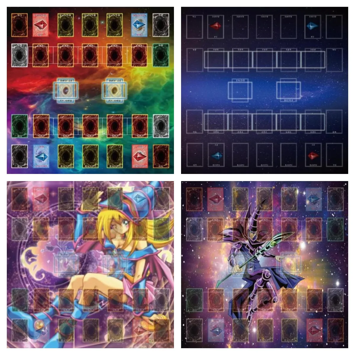 Yu Gi Oh-alfombra de juego de goma de espuma para beb&eacute;, tapete de juego de color Negro, Rosa, drag&oacute;n, mago oscuro, estilo de chica-2
