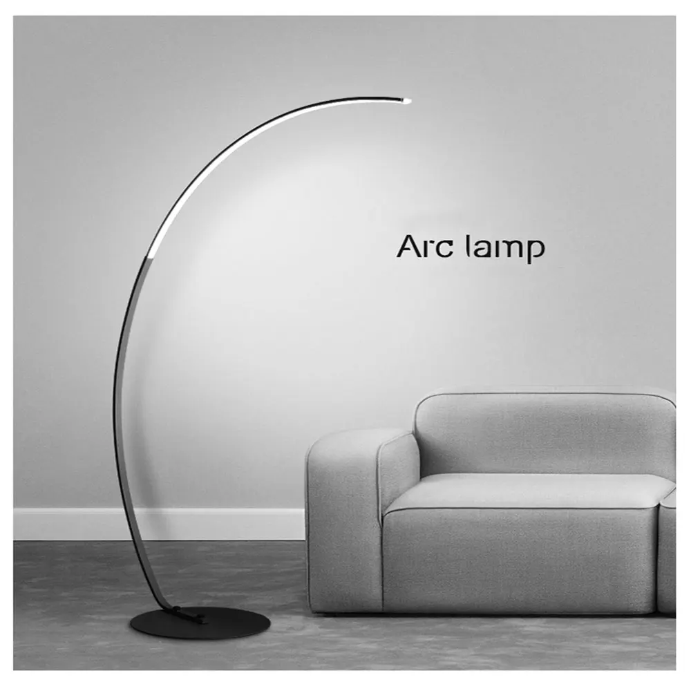 Современная Напольная Лампа C-образной формы с регулируемой яркостью цветная