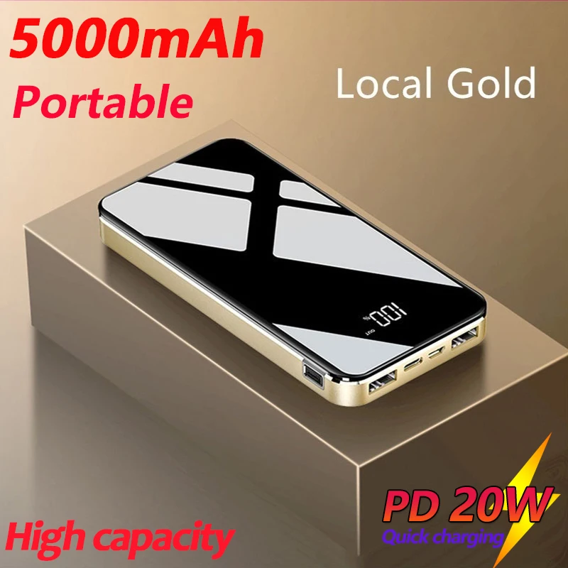 

50000mAh Portable Charger LED Digital Display Phone Power Bank Fast Charging for Xiaomi Samsung IPhone External Battery 2USB