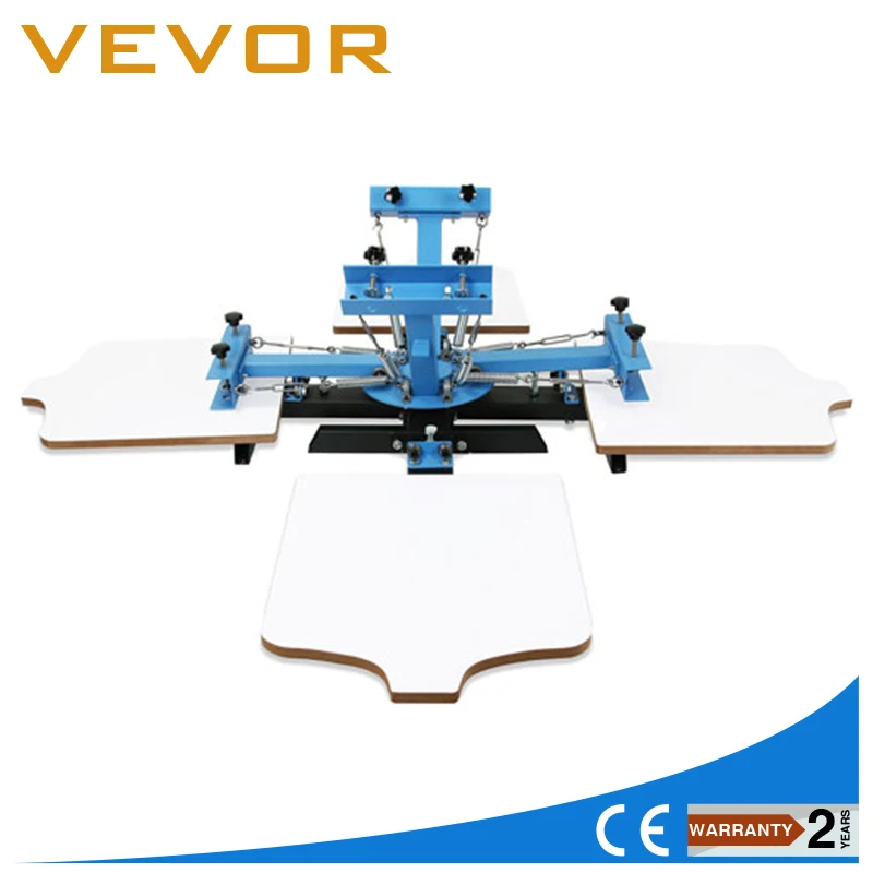 

VEVOR 4 Color 4 Station Silk Screening Screenprint Press Screen Printing Machine for Sale