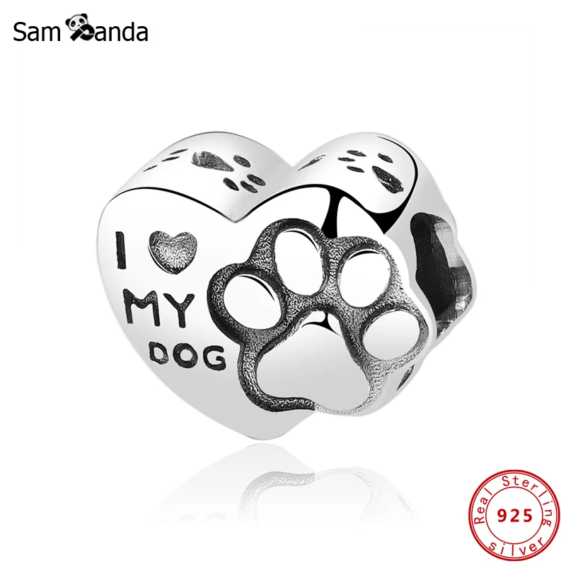 Оригинальные Подвески 100% бусины из стерлингового серебра 925 подвески Я люблю мою