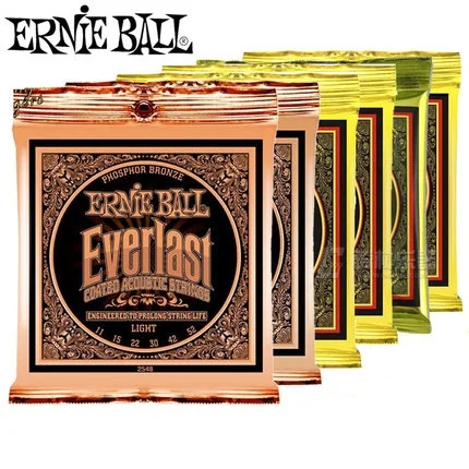 

Ernie Ball Ever-last Coated Phosphor Bronze Acoustic Guitar Strings 2548 2550 2554 2556 2558 2560