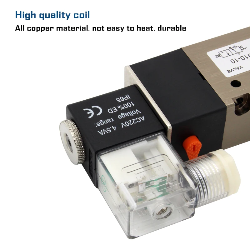 3V310-10 Series 3 port 2 position Solenoid valve normally closed 3V310-10-NC open 3V310-10-NO AC220V DC12V DC24V AC110V