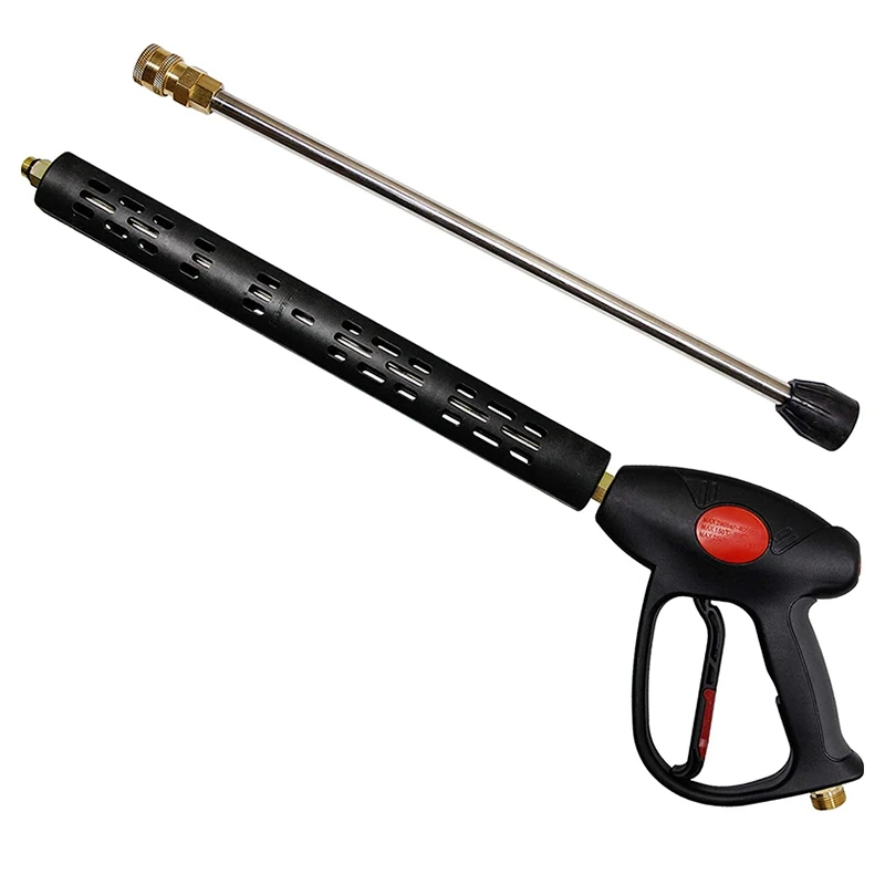 

Replacement High-Pressure Cleaner Machine 16-Inch Extension Rod, 4000 PSI, M22-14 mm Connector, 5 Nozzle Tips,