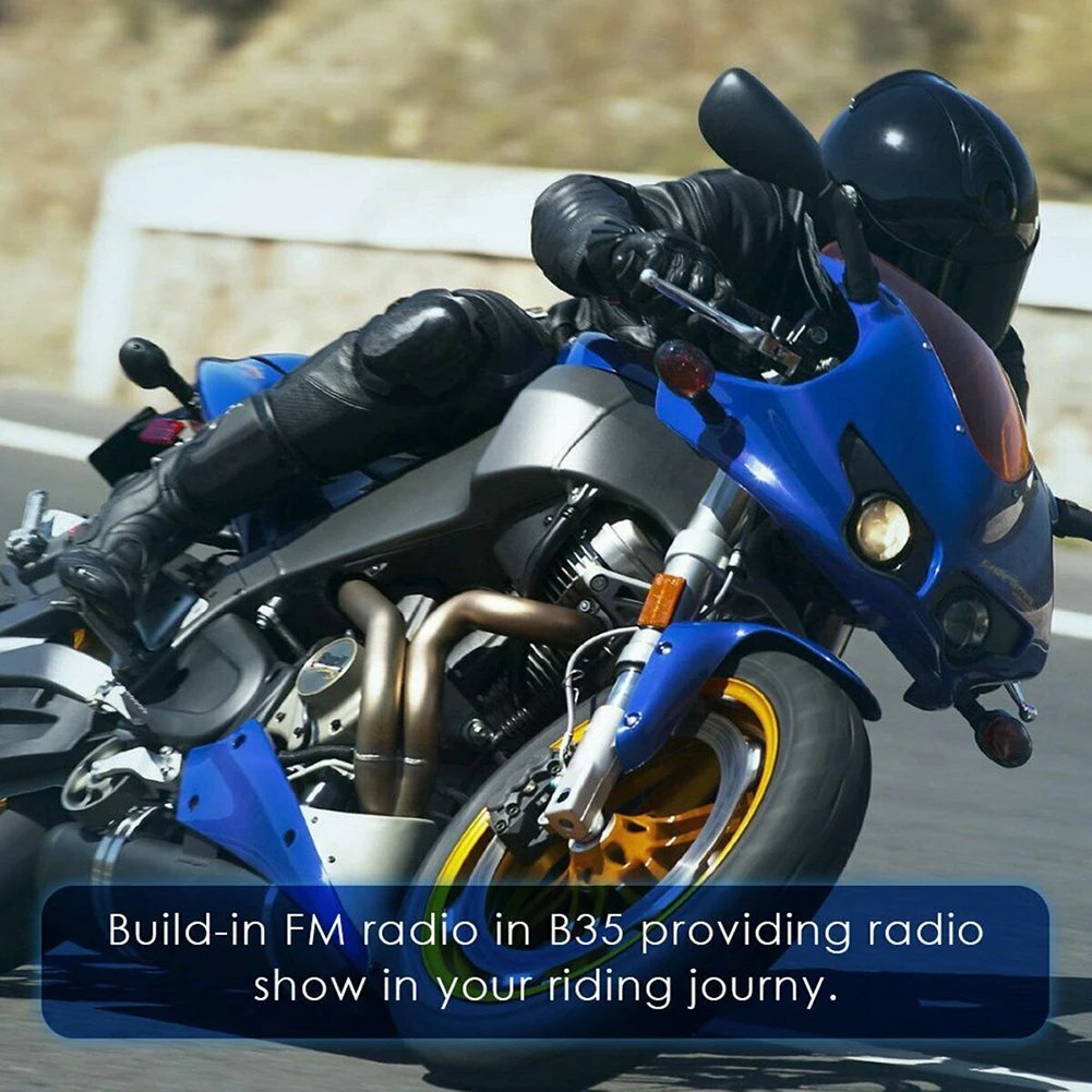 Водонепроницаемые беспроводные Bluetooth-наушники для мотоциклетного шлема QTB35