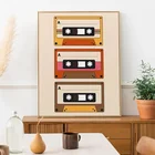 Напечатанная кассета, ретро напечатанная кассета, 90s напечатанная, 90-е искусство, 80s печать для украшения гостиной, настенная живопись