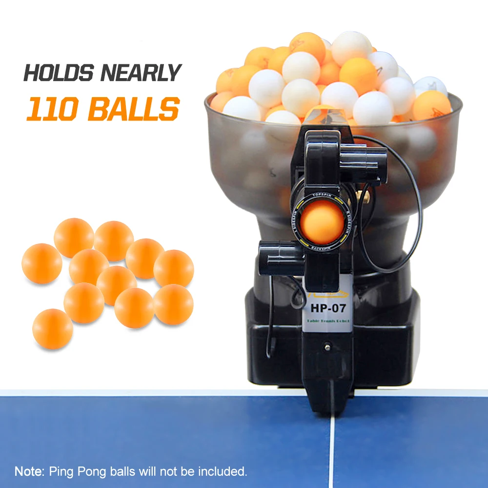 Table Tennis Robot Ping Pong Ball Machine 40mm Balls Automatic Training for Solo Trainer | Спорт и развлечения