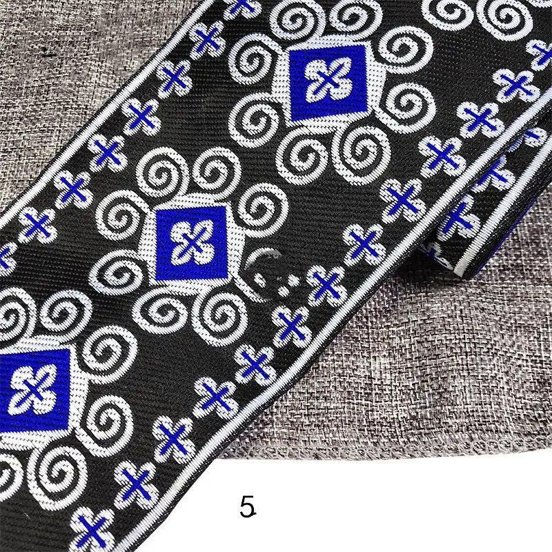 Плетеный этнический жаккард с вышивкой тканый аксессуар для одежды в стиле бохо