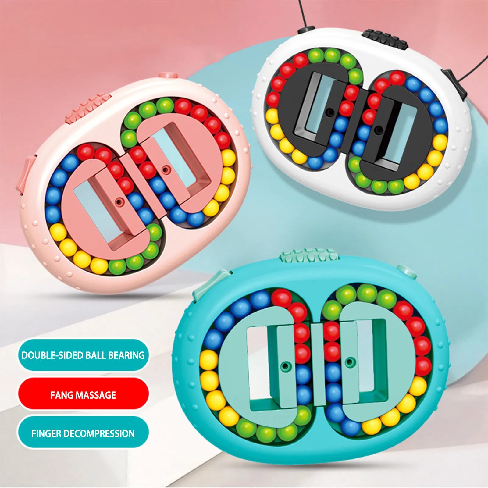 

Magic Bean Rotating Cubes Sensory Decompression Fidget Toy Anti Stress Antistress Puzzle Toy For Adults Kid