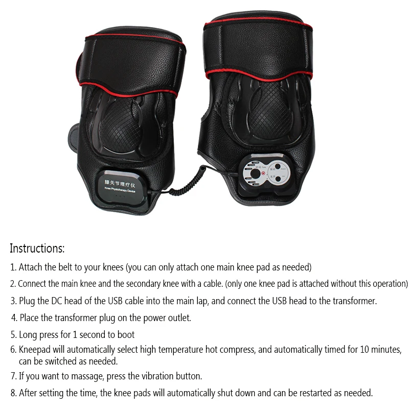 Электрический коленный сустав нагревательный акупунктурный массажер магнитная