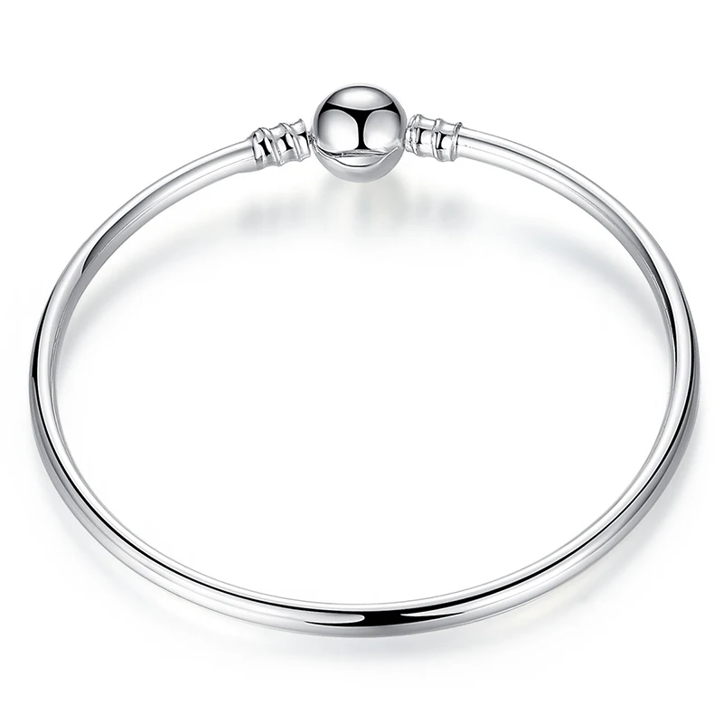 Pulseira 925 пробы серебряный браслет Femme Снежинка Сердце голубой глаз Femme змеиная цепь браслеты и ювелирные женские браслеты - Окраска металла: WEUS903