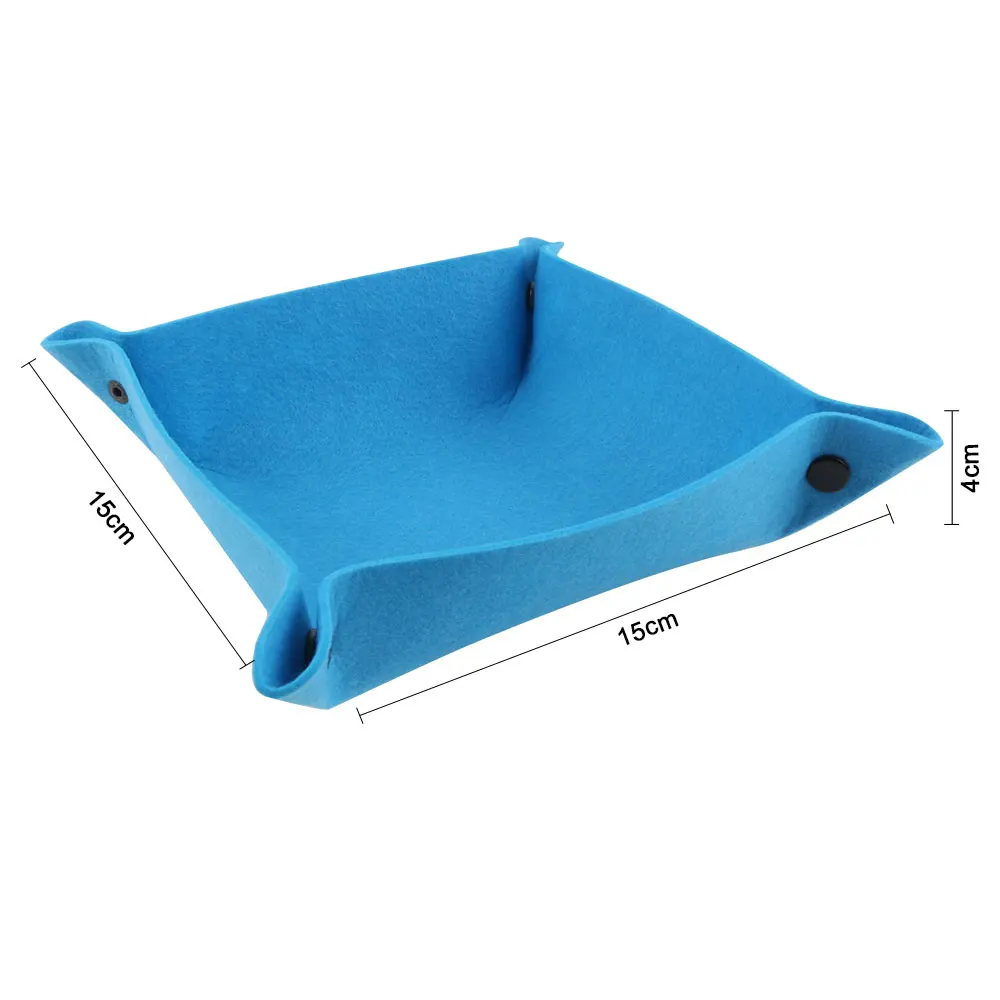 Войлочные складные лотки для хранения игральных игр бумажники монет поднос