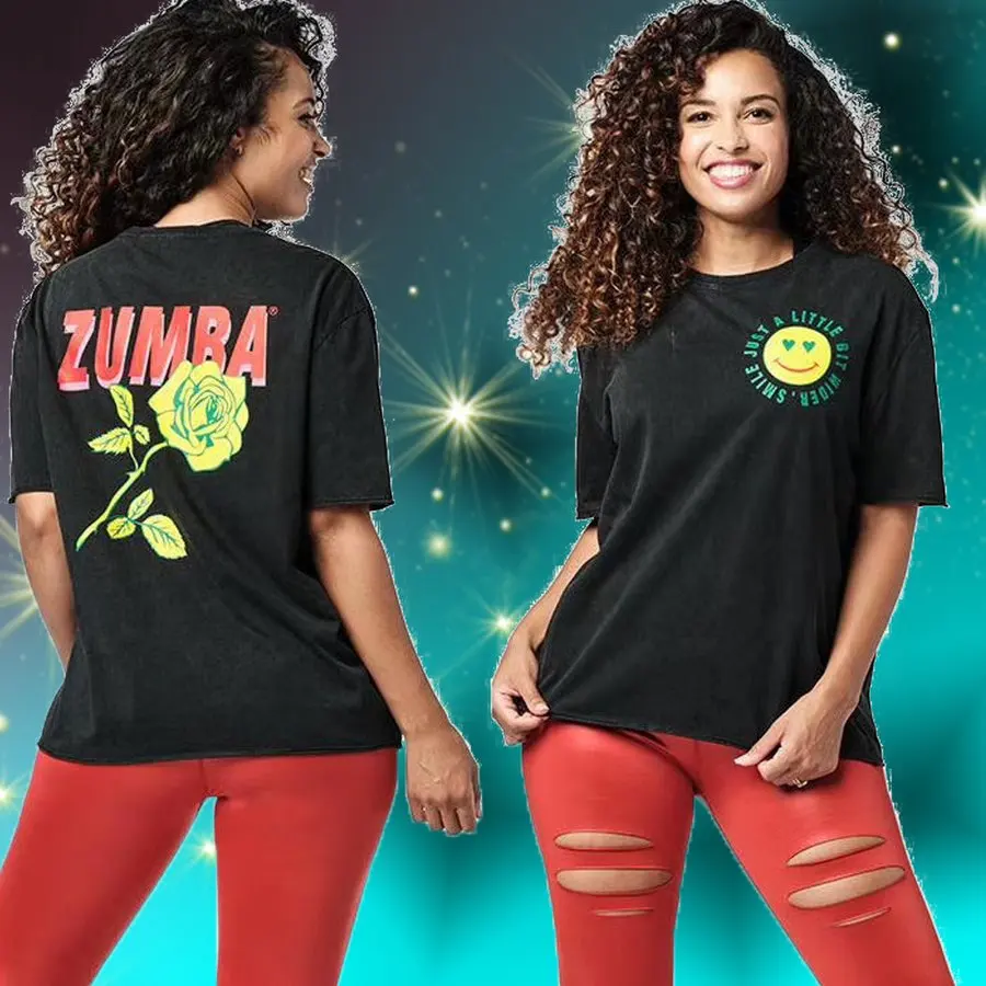

New Zumba Yoga Wear Aerobics Wear Running Wear Dance Wear ZUMBA Wear Unisex Sports Top T-shirt T2187