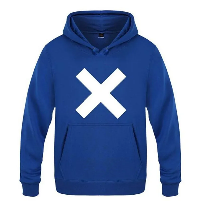 

Толстовка мужская с длинным рукавом, флисовый свитшот с принтом XX, свитшот для скейтбординга, пуловер в стиле хип-хоп, зима