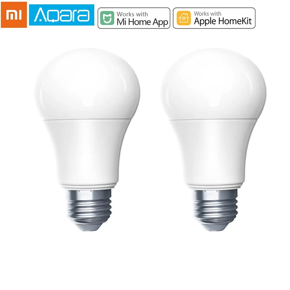 Xiaomi Mi Aqara Zigbee 9W E27 2700K-6500K 806lum Smart White Color LED Bulb Light Lamp Work with Home Kit and MIHome App
