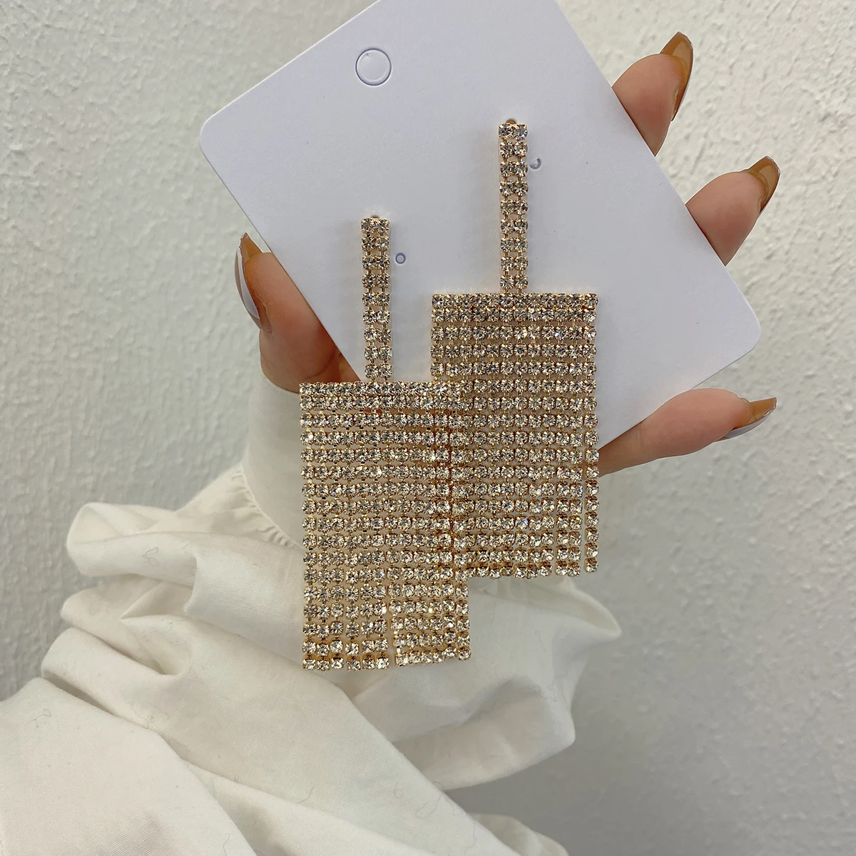 

AENSOA новые роскошные висячие серьги ZA с кристаллами для женщин модные большие длинные серьги винтажные Макси эффектные Фотообои