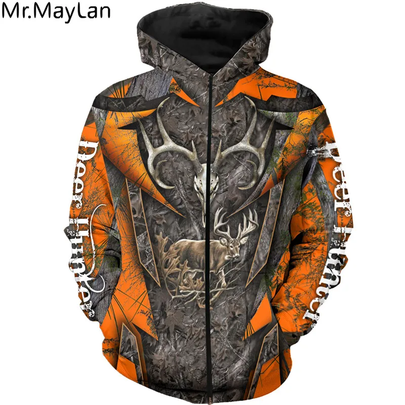 

Custom Deer Hunter Men's Hoodie 3D Printed Jacket Men Women Harajuku Style Hoodies Casual Streetwear Sweatshirt Drop ship BK0012